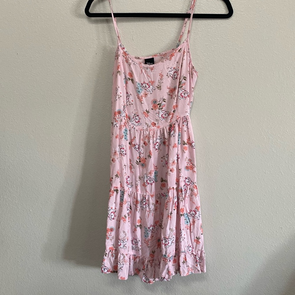 Disney Aristocats Floral Pink Mini Dress